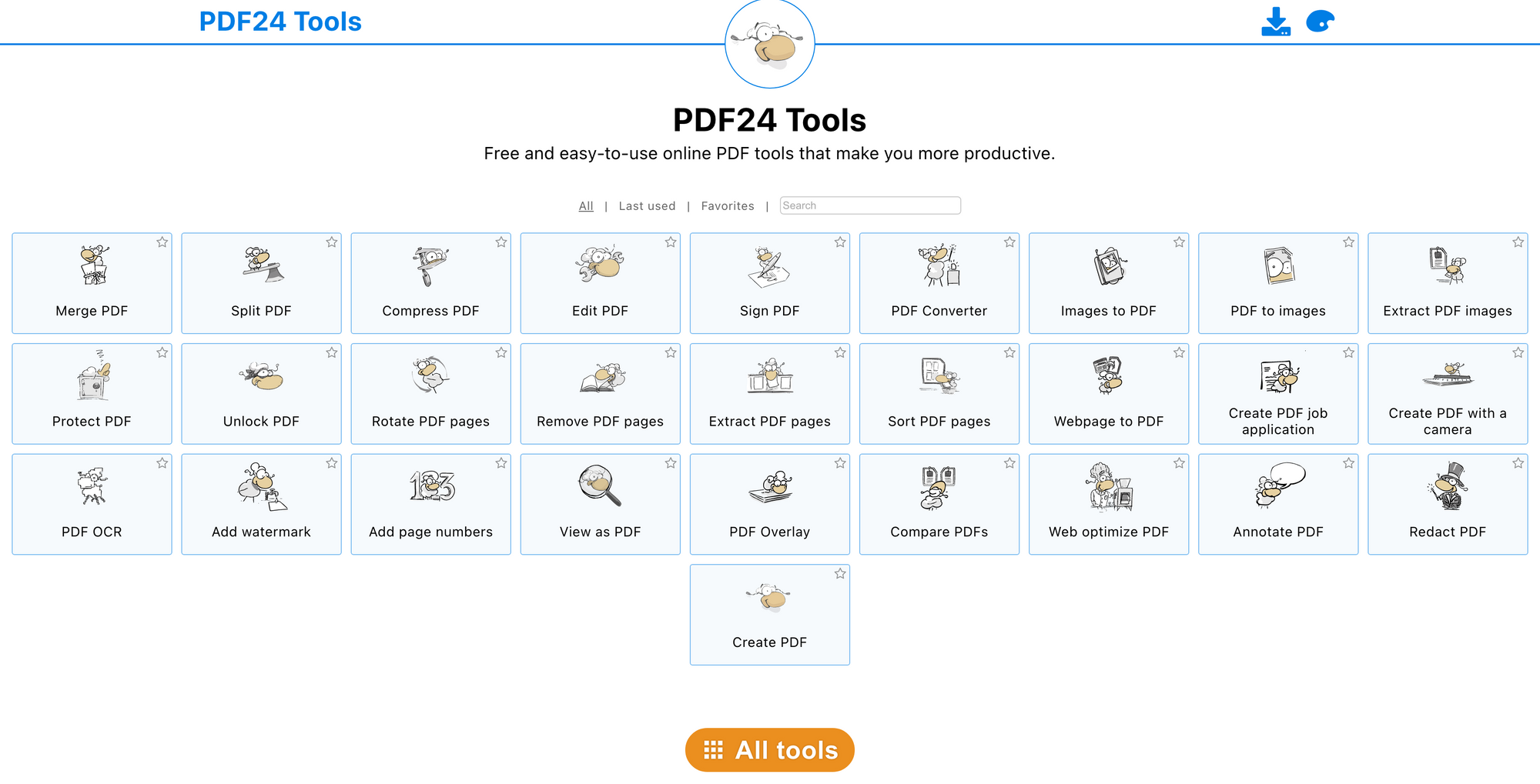 PDF24 Tools website