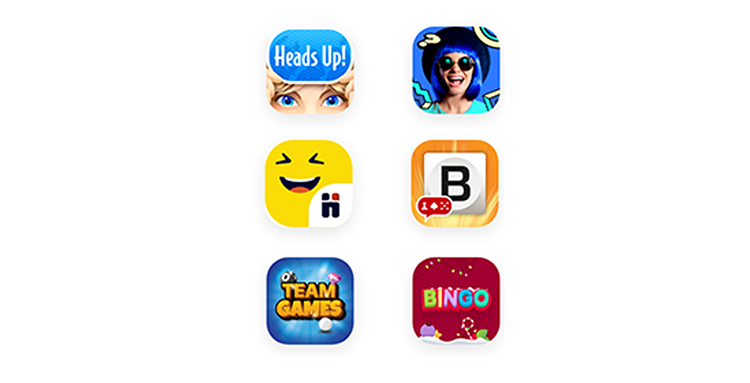 screenshot of games apps on the zoom marketplace