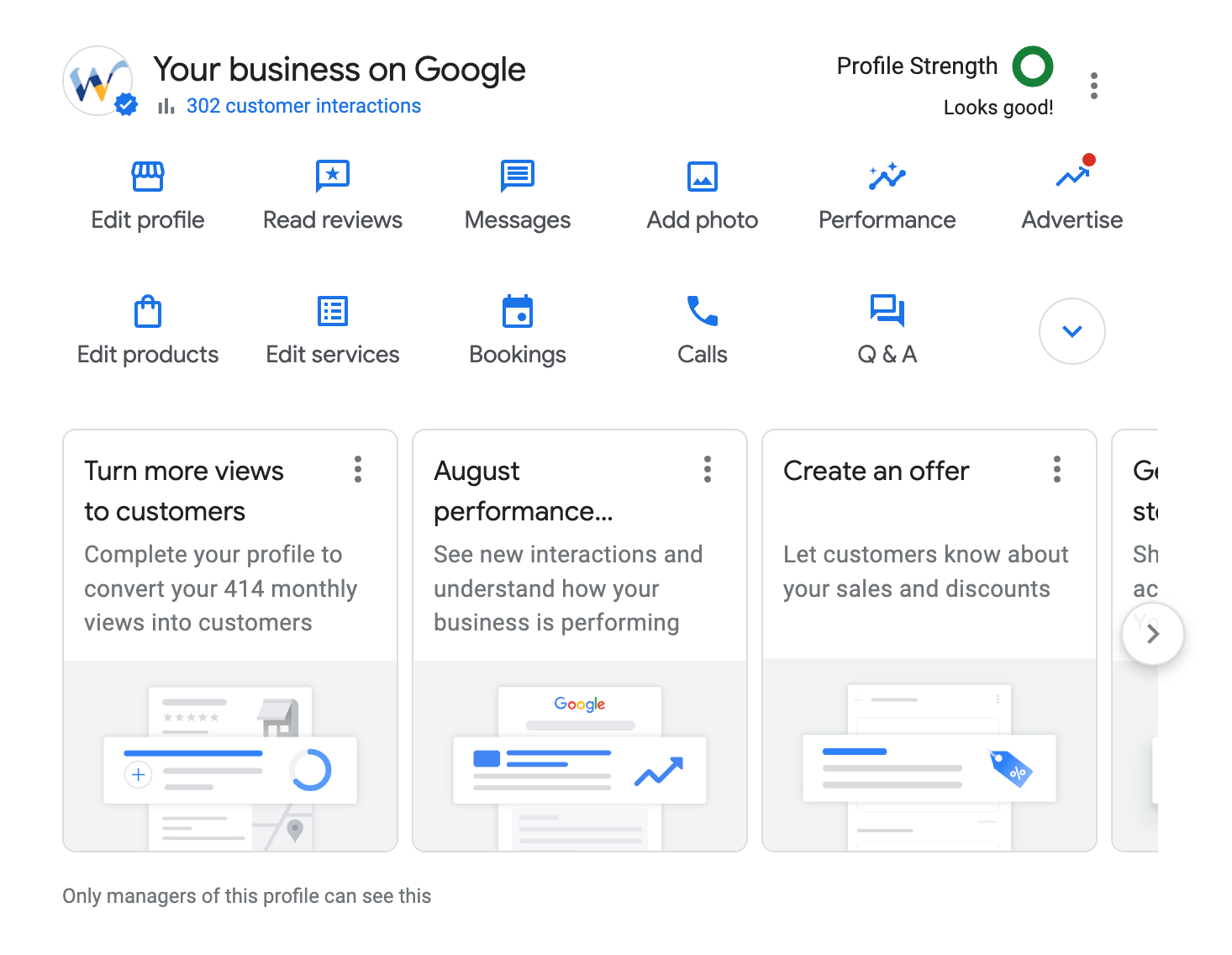 Manage your Google Business Profile from your browser