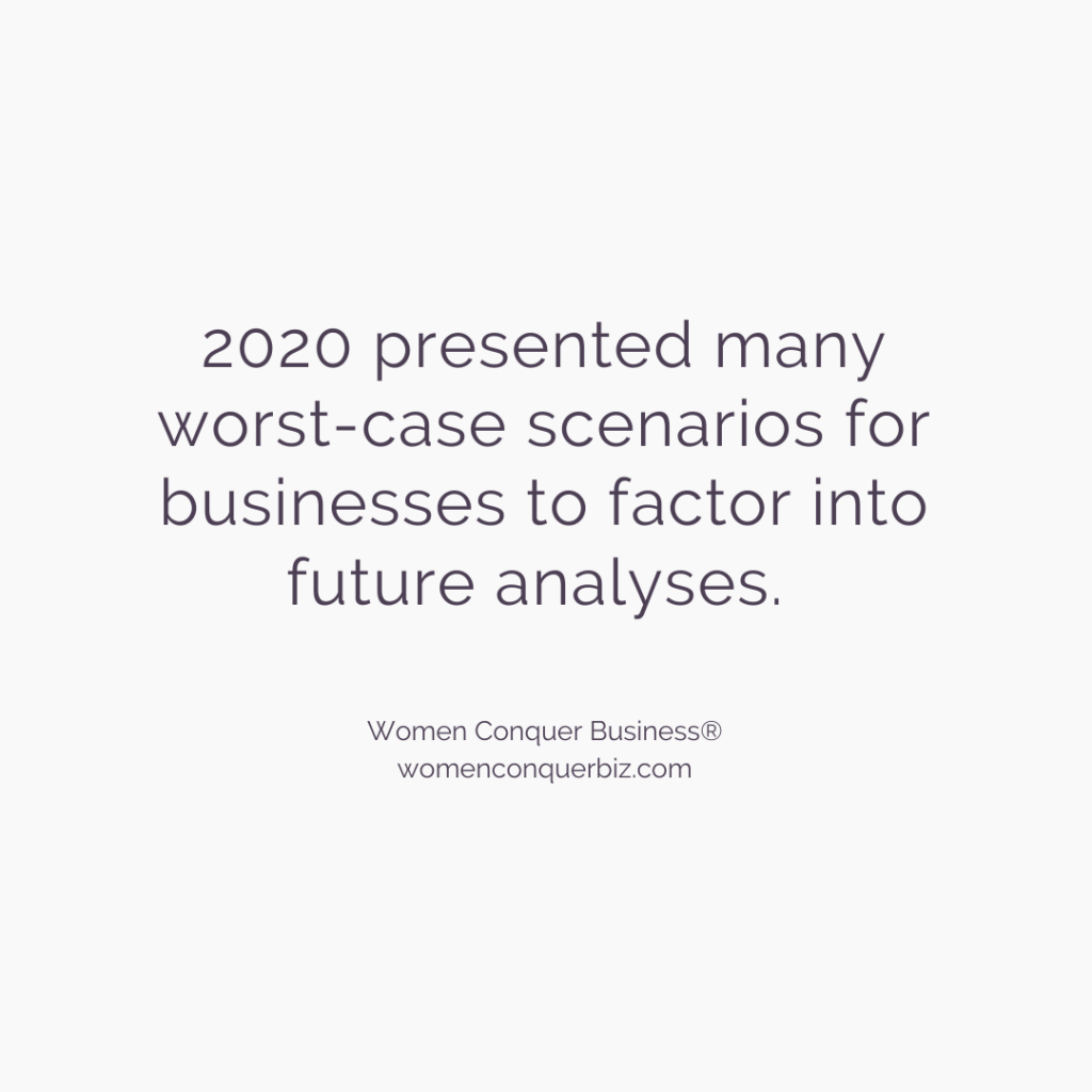 2020 presented many worst-case scenarios for businesses to factor into future analyses.
