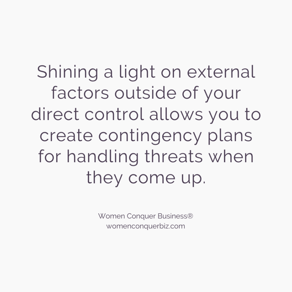 Ultimate Guide To SWOT Analysis Importance While Creating Your 2022 Marketing Plan 6 Shining a light on external factors outside of your direct control allows you to create contingency plans for handling threats when they come up.