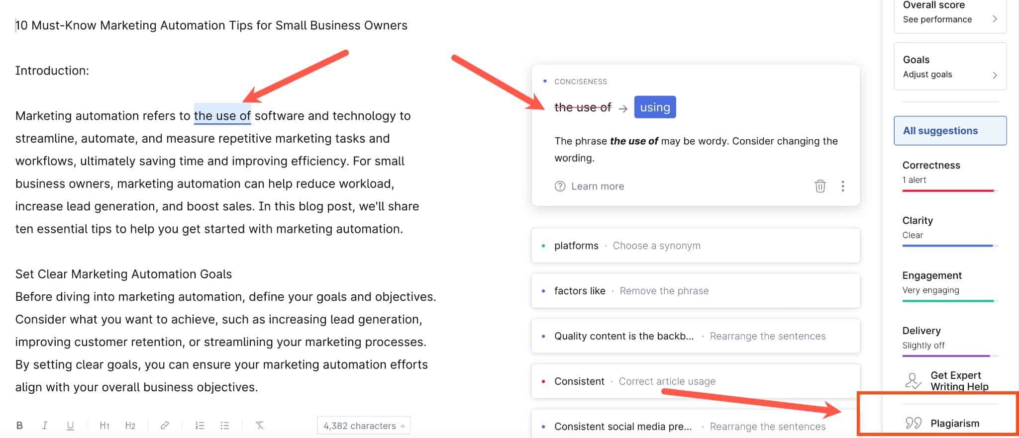 Save Time with this Free 10-Step AI Blog Workflow Grammarly's grammar suggestions.