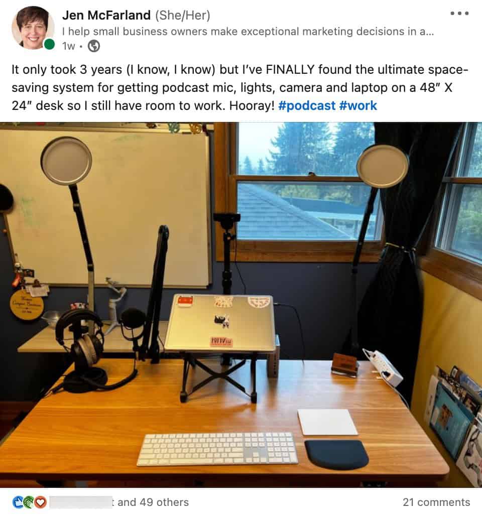 Undeniable Power of Comments Photo of my WFH desk setup.