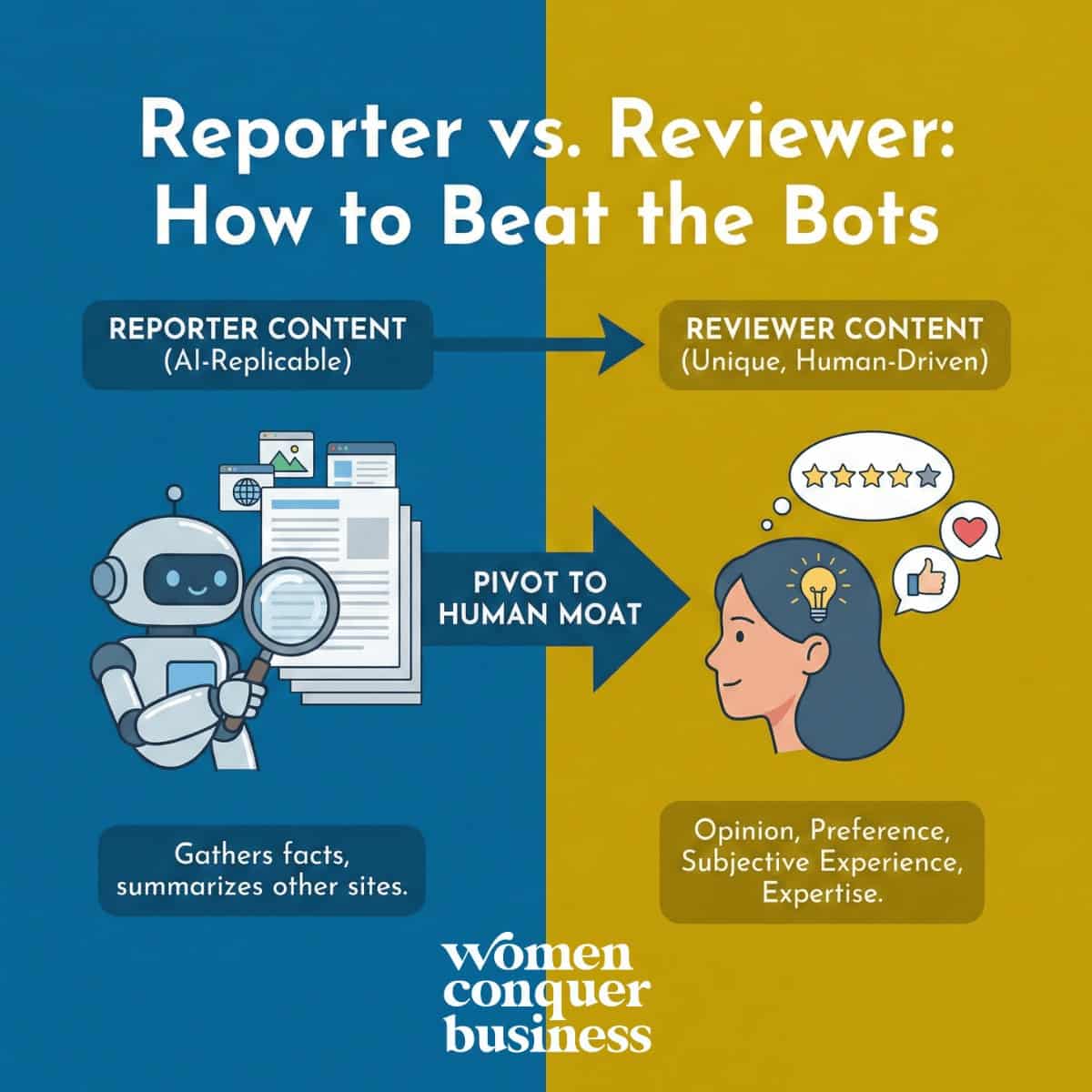 Will AI Kill SEO? What Service Businesses Need to Know How to beat the bots: opinion, experience, unique/human content