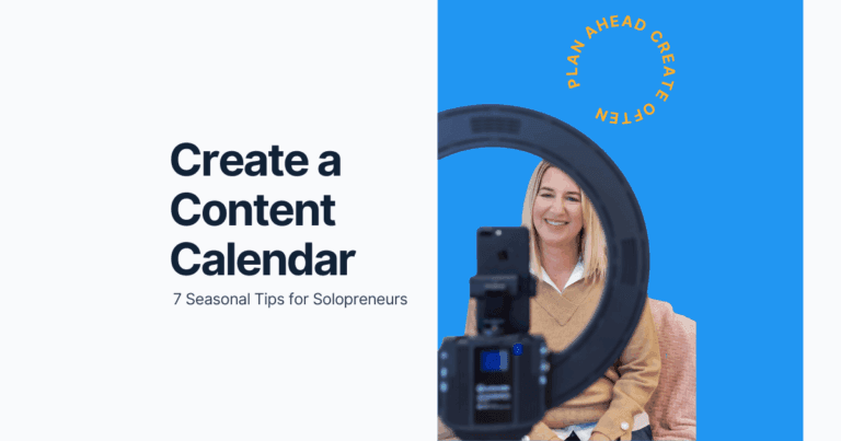 create a content calendar