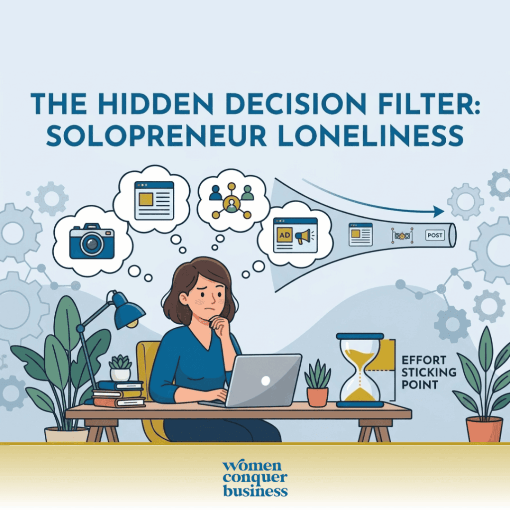 solopreneur loneliness loop decision filter