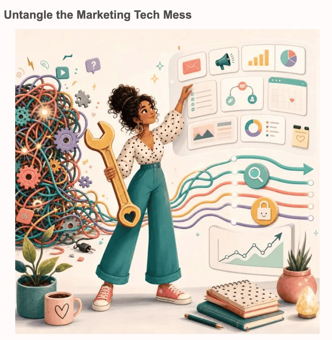Women Conquer Business Newsletter marketing mess