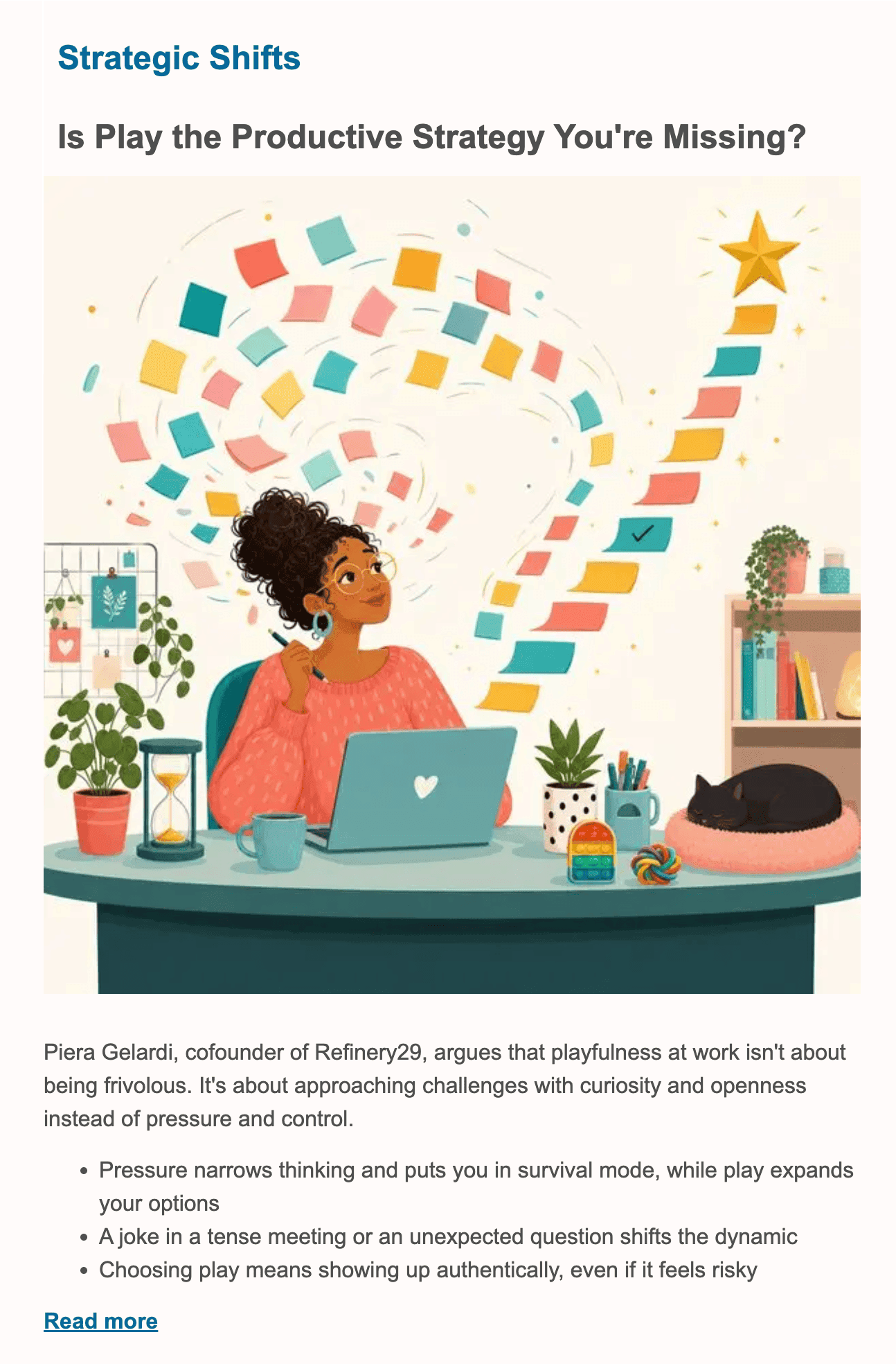 Women Conquer Business Newsletter strategic shifts
