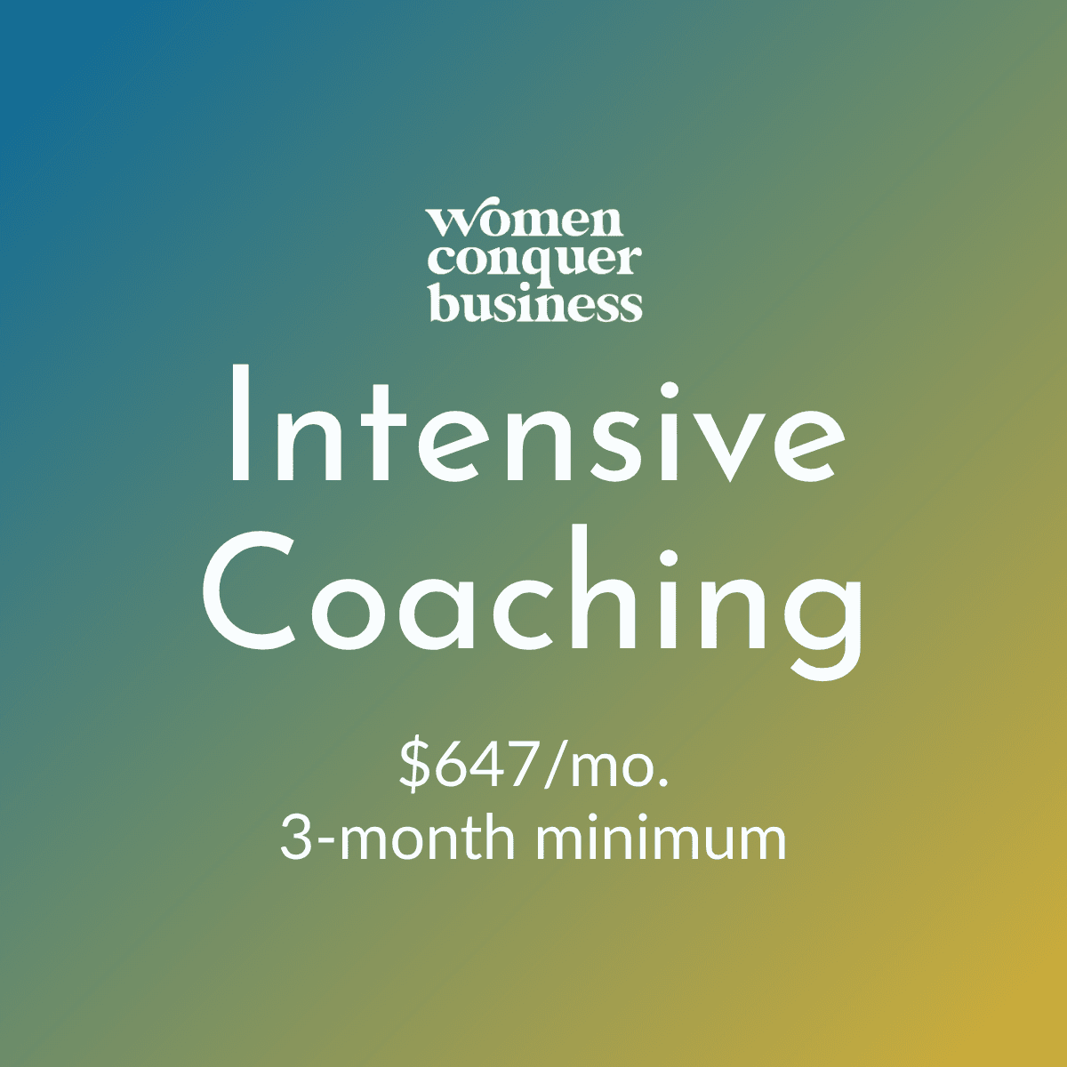 Intensive Coaching
