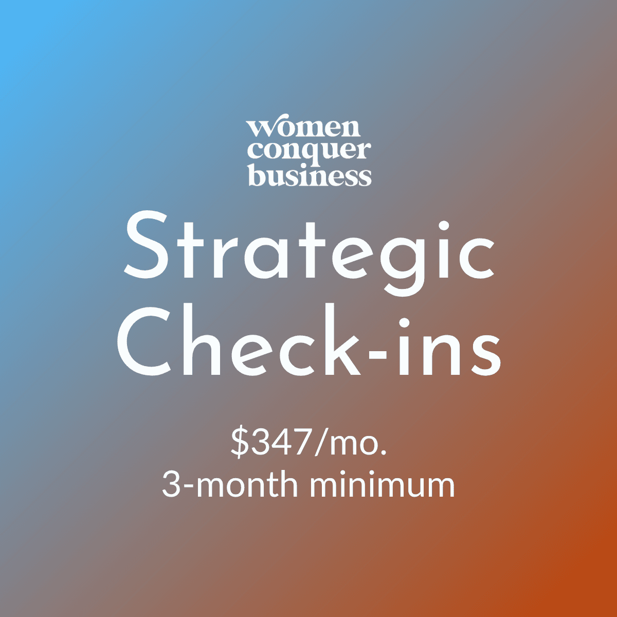 Strategic Check-Ins